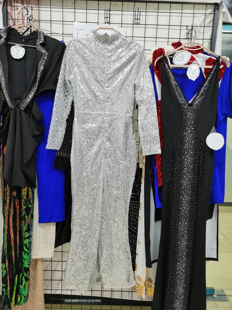 Latest Evening Gown Styles Mesh Sparkling Evening Dresses Silver Sequin Gown for Wedding Prom Dresses 2022 Evening Gowns Sexy - Image 5