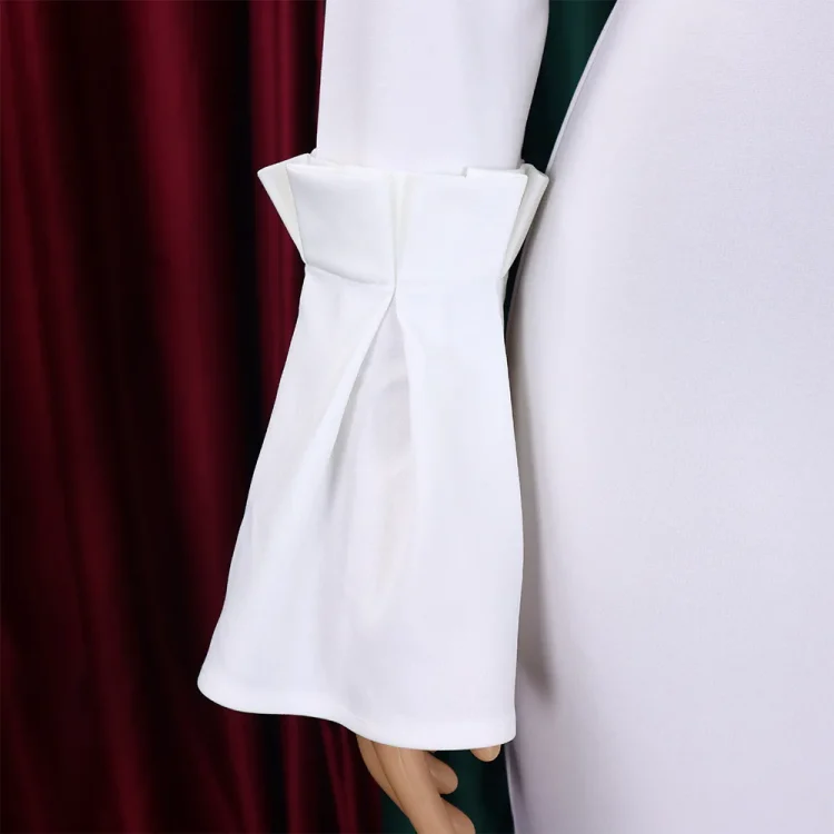 C8608 New Arrival Winter Dresses Women Casual Elegant Flared Sleeve Ladies Office Dress African Church Dresses for Women - Image 5