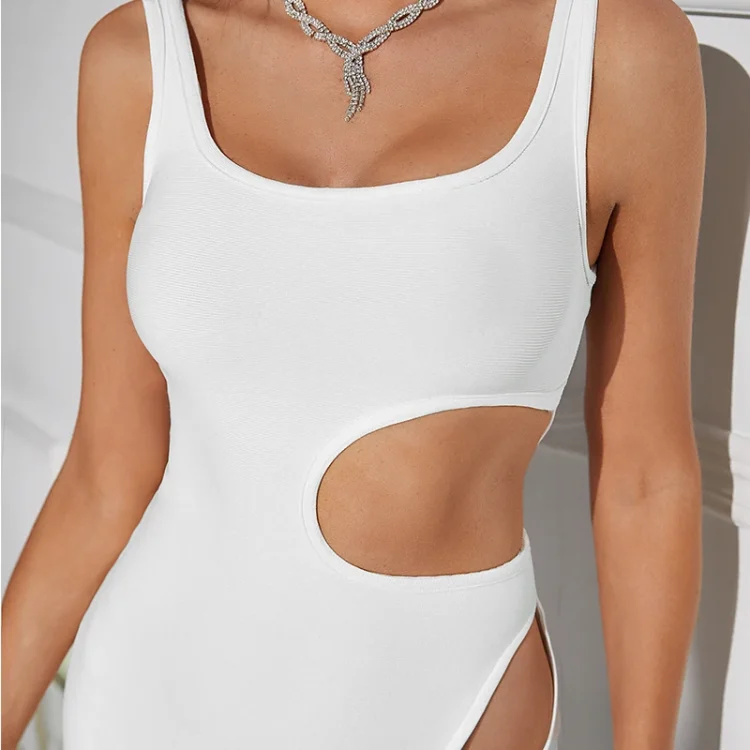 Zhuofei Civil Wedding White Dress Elegant Sexy Slit Fall Custom Women Sexy Bandage Dresses - Image 4