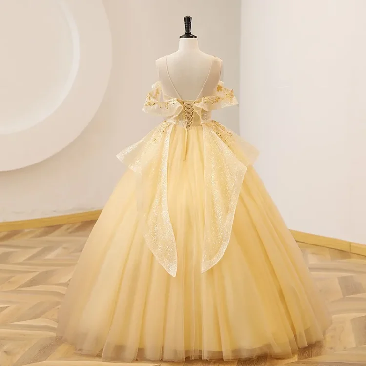 New High Quality Elegant  Birthday Party Ball Gown Off-shoulder Tulle Layered Evening Party Dress Formal Gown for Women