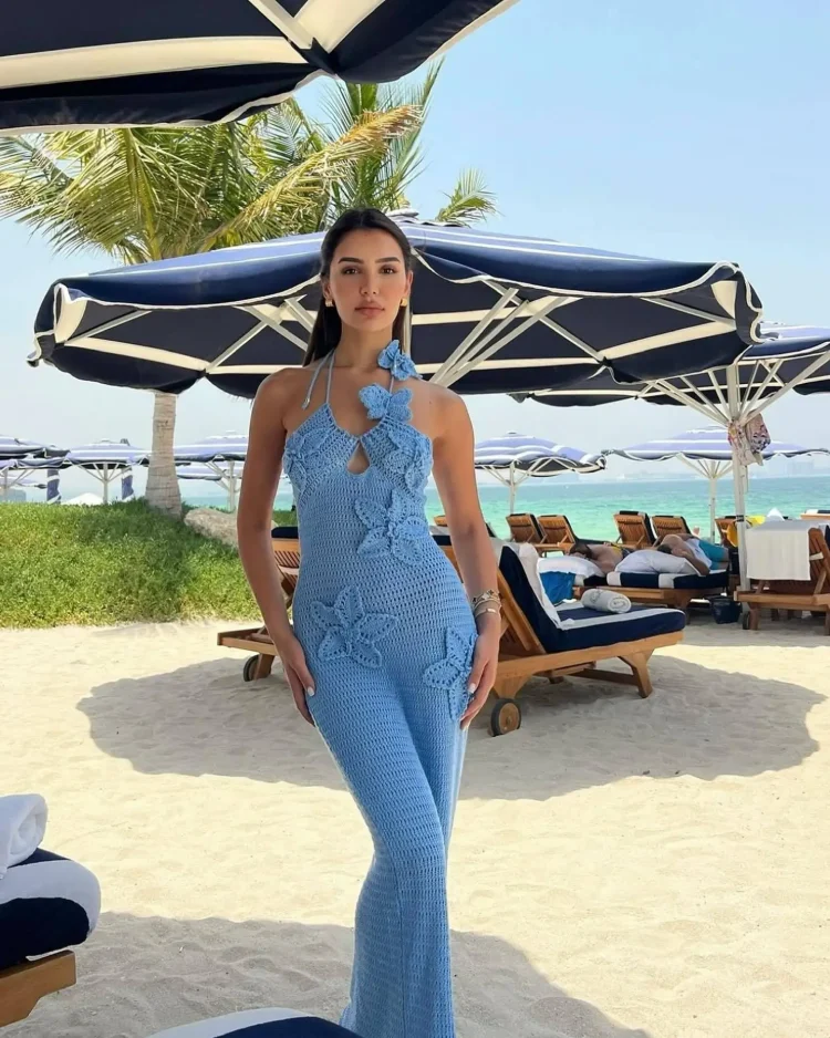 BR4528 Spring and Summer New Strapless One-step Dress Seaside Sexy Tight Dress - Image 4